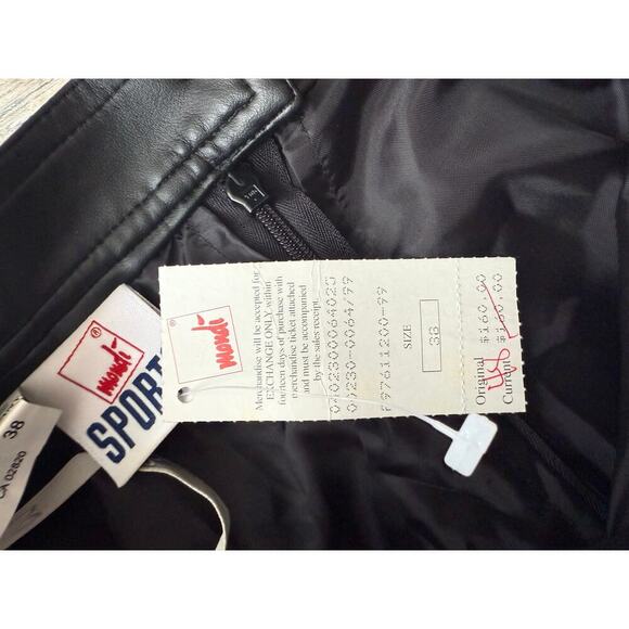 Vintage Mondi Skirt Black Size 38  made in Germany - Picture 9 of 12